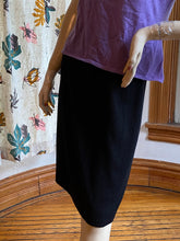 Load image into Gallery viewer, St. John Black Caviar Santana Knit Pull-On Skirt, size XS (US 2)