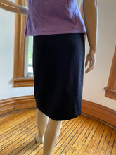 Load image into Gallery viewer, St. John Black Caviar Santana Knit Pull-On Skirt, size XS (US 2)