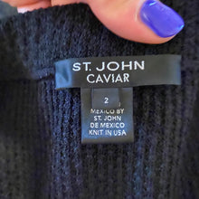 Load image into Gallery viewer, St. John Black Caviar Santana Knit Pull-On Skirt, size XS (US 2)