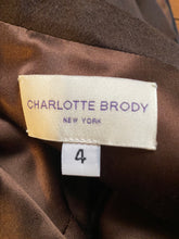 Load image into Gallery viewer, Charlotte Brody Brown Swing/Self Belt Jacket, size S (US 4)