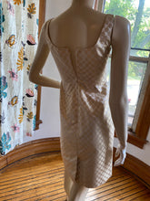 Load image into Gallery viewer, J. Crew Collection Gold Metallic Cocktail Dress, size XSP (extra small petite)