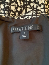Load image into Gallery viewer, Lafayette 148 Black/Gray Abstract Graphic Print Sleeveless Dress, size S (US 6)