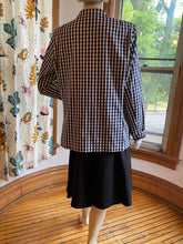 Load image into Gallery viewer, Lafayette 148 Black/White Check Button Front Jacket, size L (US size 14)
