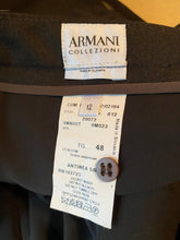 Load image into Gallery viewer, Armani Collezioni Charcoal Gray Pleated Wool Skirt, size L (US size 12)