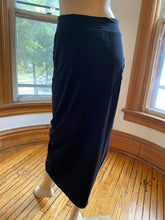 Load image into Gallery viewer, Porto San Francisco Black Sculptural Pull-On Knit Skirt, size S