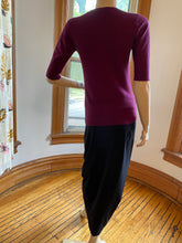 Load image into Gallery viewer, Porto San Francisco Black Sculptural Pull-On Knit Skirt, size S