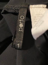 Load image into Gallery viewer, Porto San Francisco Black Sculptural Pull-On Knit Skirt, size S