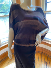 Load image into Gallery viewer, Rundholz Granat Brown Striped Slouchy Top, size L