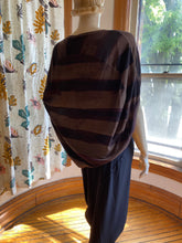 Load image into Gallery viewer, Rundholz Granat Brown Striped Slouchy Top, size L