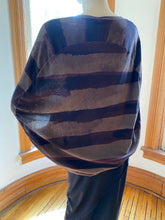 Load image into Gallery viewer, Rundholz Granat Brown Striped Slouchy Top, size L