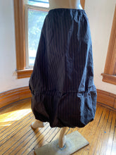 Load image into Gallery viewer, Spirithouse Long Shimmery Brown Striped Tiered Skirt, size S