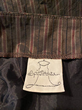 Load image into Gallery viewer, Spirithouse Long Shimmery Brown Striped Tiered Skirt, size S