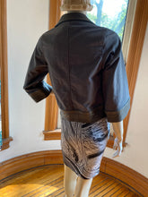 Load image into Gallery viewer, Helmut Lang Black/Gray Abstract Print Pull-On Stretchy Fitted Skirt, size S