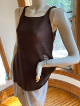 Load image into Gallery viewer, Crea Concept Brown Sleeveless Open Stitch Pullover Sweater, size S (French 38)