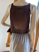 Load image into Gallery viewer, Crea Concept Brown Sleeveless Open Stitch Pullover Sweater, size S (French 38)