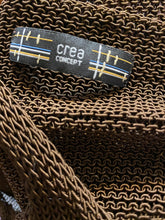 Load image into Gallery viewer, Crea Concept Brown Sleeveless Open Stitch Pullover Sweater, size S (French 38)