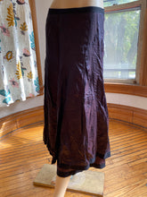 Load image into Gallery viewer, Neesh by DAR Glossy Purple-Tinged Blue Long Skirt, size S