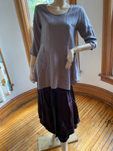 Load image into Gallery viewer, Neesh by DAR Glossy Purple-Tinged Blue Long Skirt, size S