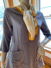 Load image into Gallery viewer, Niche by Nilgun Derman Light Gray Scoop Neck Pullover Top, size XS