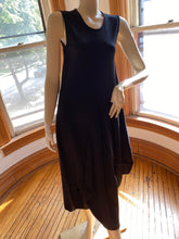 Load image into Gallery viewer, Karen Klein Black Sleeveless Sculptural Maxi Dress with Keyhole Back, size S