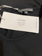 Load image into Gallery viewer, Karen Klein Black Sleeveless Sculptural Maxi Dress with Keyhole Back, size S