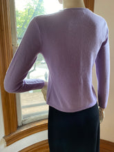Load image into Gallery viewer, Marshall Field's Purple Cashmere Jewel Neck Pullover Sweater, size XS (PP)