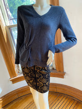 Load image into Gallery viewer, Inhabit Gray Cotton Pullover Sweater, size S