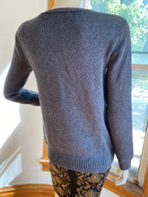 Load image into Gallery viewer, Inhabit Gray Cotton Pullover Sweater, size S