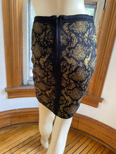 Load image into Gallery viewer, Cut 25 by Yigal Azrouel Black/Golden Brown Knit Skirt, size XS