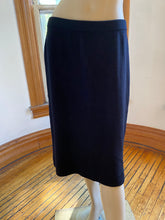 Load image into Gallery viewer, St. John Basics Black Santana Knit Pull-On Skirt, size M (US 10)