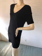 Load image into Gallery viewer, Wolford Black Knit Deep V-Neck Dress, size S