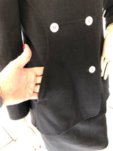 Load image into Gallery viewer, Geoffrey Beene Vintage 1980s-90s Black Skirt Suit, size S (34-26-34)