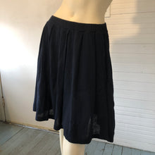 Load image into Gallery viewer, Humanoid Black Gauzy Pull-On "Skater" Skirt, size M
