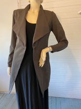 Load image into Gallery viewer, Sarah Pacini Green-Tinged Gray Long Jacket, size XS/S