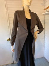 Load image into Gallery viewer, Sarah Pacini Green-Tinged Gray Long Jacket, size XS/S