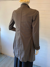 Load image into Gallery viewer, Sarah Pacini Green-Tinged Gray Long Jacket, size XS/S