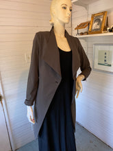 Load image into Gallery viewer, Sarah Pacini Green-Tinged Gray Long Jacket, size XS/S
