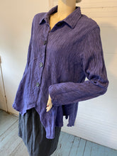 Load image into Gallery viewer, Mill Valley Clothing Company Purple Striped Hobo Shirt, size L