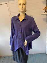 Load image into Gallery viewer, Mill Valley Clothing Company Purple Striped Hobo Shirt, size L