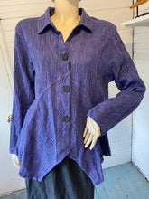 Load image into Gallery viewer, Mill Valley Clothing Company Purple Striped Hobo Shirt, size L