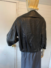 Load image into Gallery viewer, Ischiko by Oska Black Linen Boxy Jacket, size 8