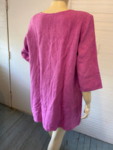 Load image into Gallery viewer, Bryn Walker Magenta Pink Linen A-Line Shift Dress/Tunic, size XS/S