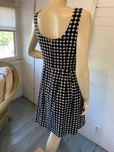 Load image into Gallery viewer, Marimekko for Banana Republic Black/White Geometric Abstract Dot Print Dress, size S (US 6)