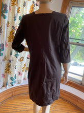 Load image into Gallery viewer, Sarah Pacini Brown Square Neck Shift Dress, size M/L (Brand size 3)