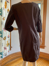 Load image into Gallery viewer, Sarah Pacini Brown Square Neck Shift Dress, size M/L (Brand size 3)