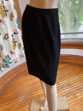 Load image into Gallery viewer, St. John Black Caviar Santana Knit Pull-On Skirt, size XS (US 2)