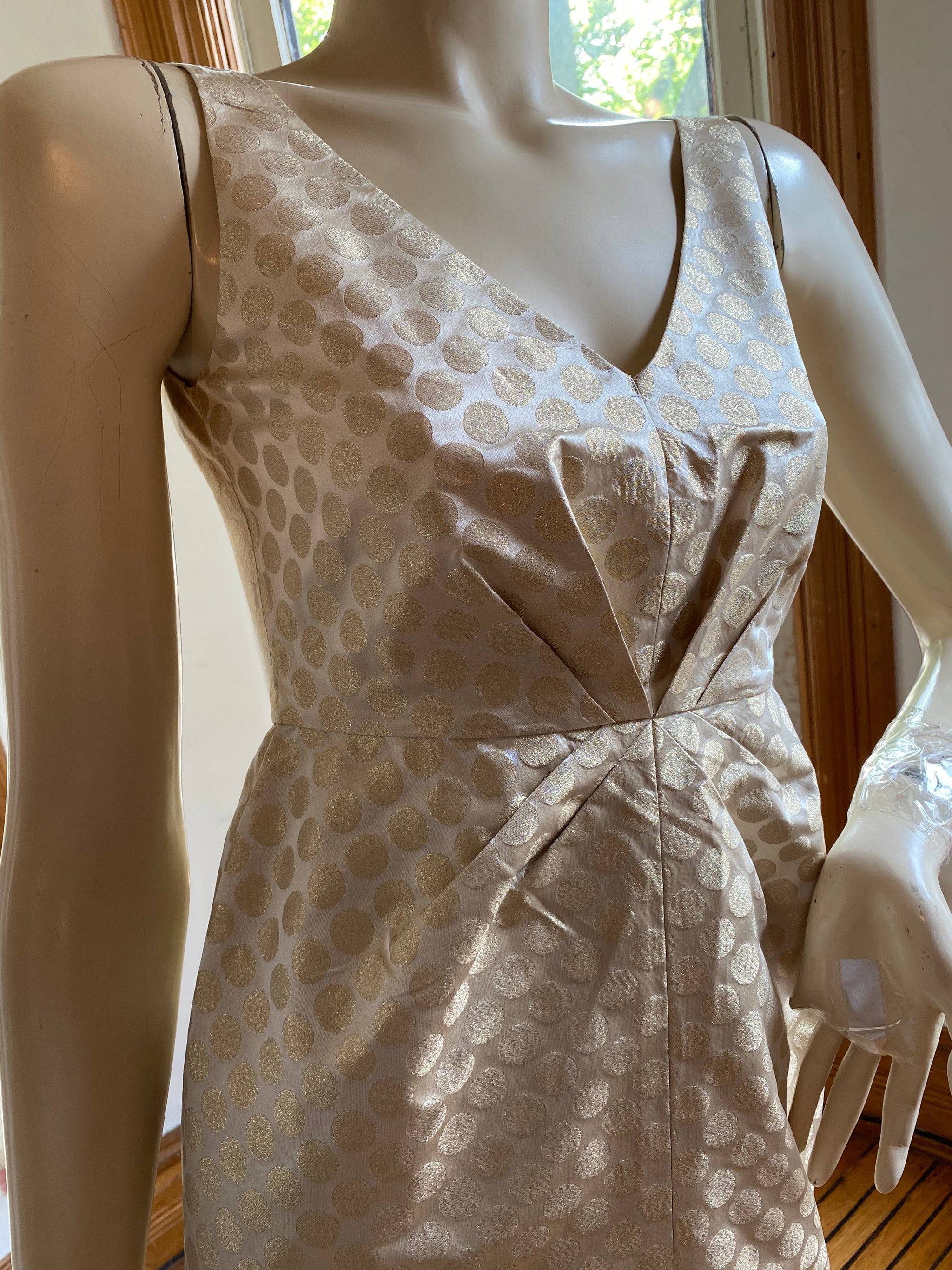 J. Crew Collection Gold Metallic Cocktail Dress, size XSP (extra small –  Christina Finn Style & Boutique