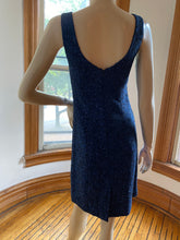Load image into Gallery viewer, Rebecca Taylor Blue Bouclé Sleeveless Sheath Dress, size XS (US 0)
