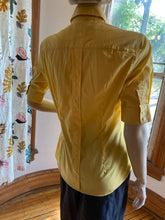 Load image into Gallery viewer, Dolce &amp; Gabbana Yellow Cotton Button Front Top, size M (Italian size 44)
