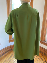 Load image into Gallery viewer, Maria Pinto M2057 Green Open Front Long Jacket, size S

